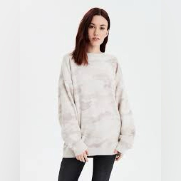 American eagle Ahh-mazingly soft jegging fit oversized pullover crewneck - Picture 1 of 4